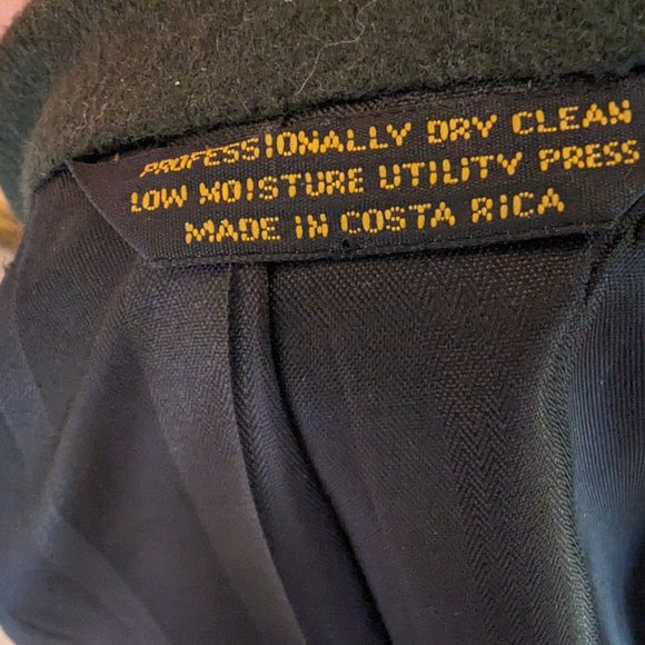 100% CAMEL HAIR | Vintage Pierre Cardin Sports Coat | 46L | HUNTER GREEN | EVC - Picture 12 of 13